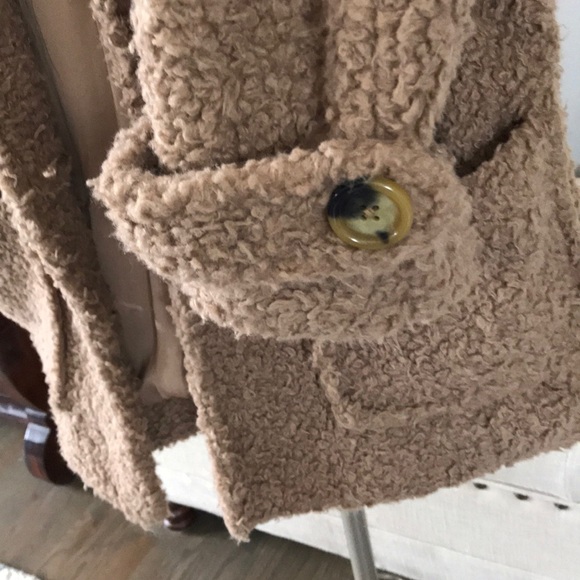 FREE PEOPLE SO SOFT COZY PEACOAT SZ M - Picture 7 of 7